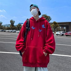抖音得物供货可提供视频春装重磅美式宽松连帽卫衣DL2439，男装卫衣，电商A486-1