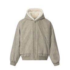座山雕大理石连帽夹克棉服男装冬季高级感保暖棉衣外套MF427-P120，男装夹克，星座412-3