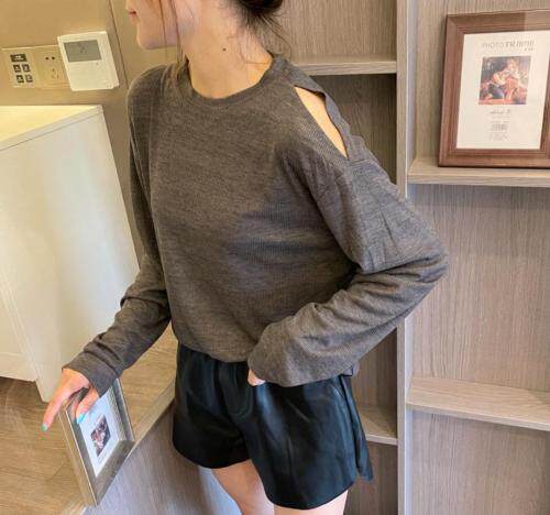 露肩休闲百搭上衣，其它，简单小珍