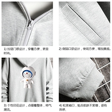 KS21233-P38连帽开衫卫衣男运动外套大码班服网格，男装卫衣，电商A040A