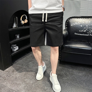 夏季新款水洗短裤男纯棉宽松五分裤休闲短裤XZ310B-3-DK8033-P35图片