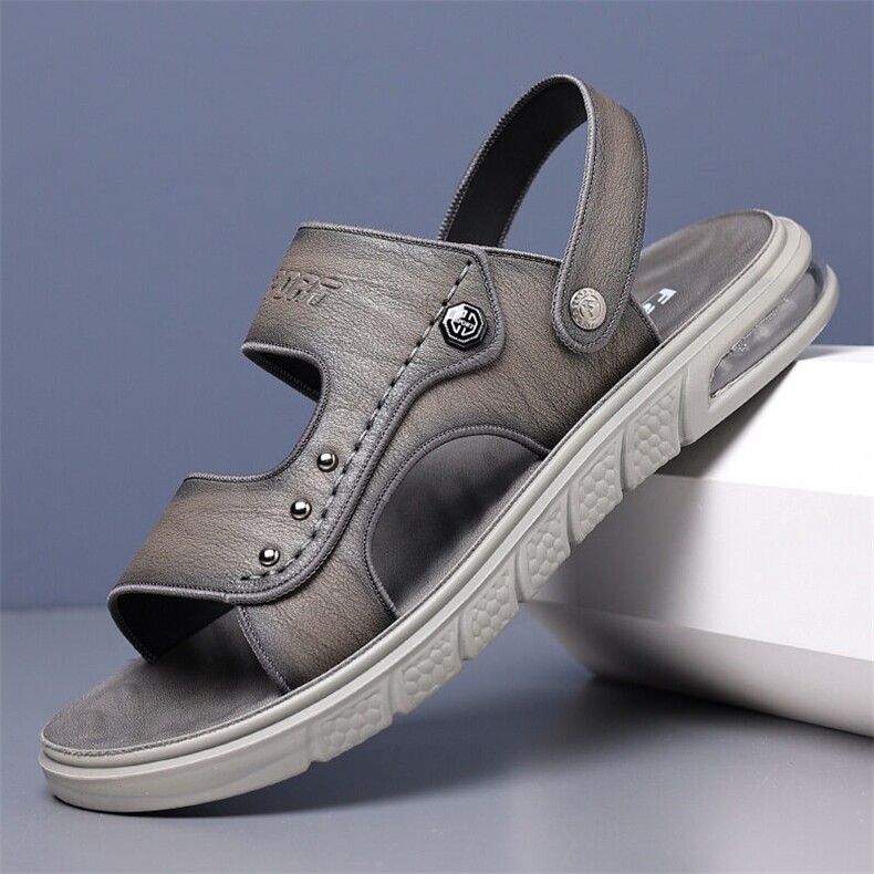 X4948-p115凉鞋男夏季透气软底休闲沙滩鞋外穿两用凉拖鞋男，男鞋凉鞋，星座1407-3