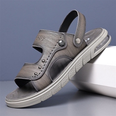 X4948-p115凉鞋男夏季透气软底休闲沙滩鞋外穿两用凉拖鞋男，男鞋凉鞋，星座1407-3