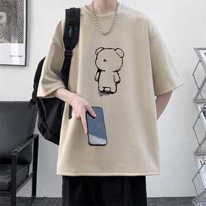 麂皮绒短袖t恤男大码半袖男 大皂风 JD82339-P25图片