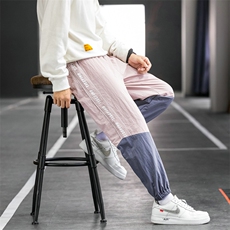 男士休闲裤子韩版潮流秋季2021新款束脚百搭宽松九分裤DS949T，男装休闲裤，电商A102