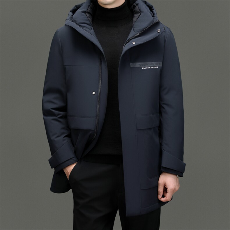 BN22705钱塘2020-2商务简约冬季厚款中年男士85鹅绒羽绒服P330,男装羽绒服,钱塘207-2