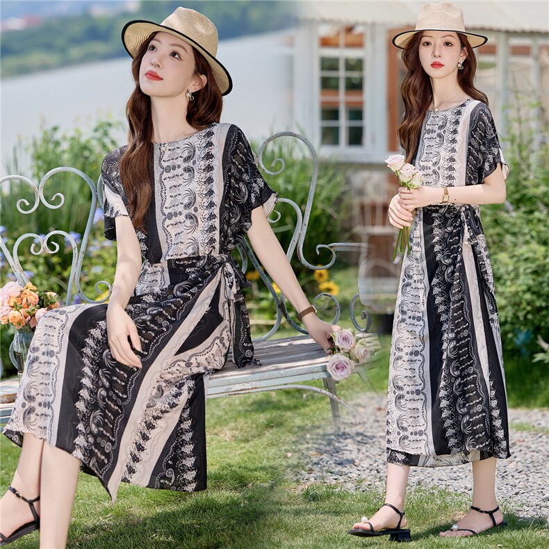 2025夏装连衣裙，女装连衣裙，依路服饰