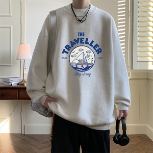 半高领毛衣男大码胖子针织衫毛线衣 M18410-P45 加绒款-P65图片