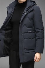 AN9813钱塘2020-2秋冬新款中长款男士羽绒服商务休闲连帽外套P299，男装羽绒服，钱塘207-3
