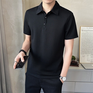 翻领polo衫男短袖2025夏季新款冰丝透气打底衫t恤男C317-1832-50图片