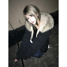 现货重磅boxy短款棉衣座山雕大毛毛领男女棉服水洗工装厚外套，男装棉衣，电商A486
