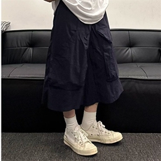 W9737-P40网图现货日系简约工装短裤夏街头中裤户外宽松五分裤，男装牛仔裤，星座1608-2