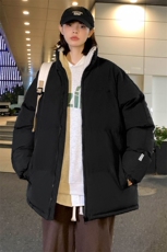 冬上新学生加棉加厚棉服潮中性风纯色立领棉衣外套男女8801-P65，男装棉衣，电商A441-1