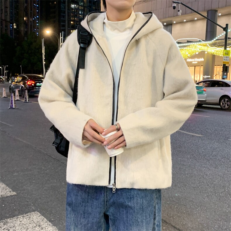夜景光版二开防羊绒蝙蝠袖连帽大衣男士外套上衣A406JK2563P90,男装毛呢大衣,星座309（原A406）