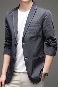 西装男2023新款中年男士秋季便西外套爸爸春秋商务休闲西服男装图片
