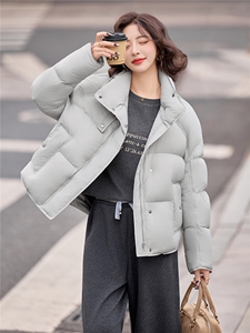 2025年冬季90绒短款泡芙羽绒服，时尚休闲，不挑身材，上身显瘦，图片