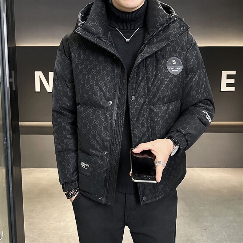 2024新款男士羽绒服高端帅气连帽羽绒外套B240-YR6826-P205,男装羽绒服,电商B240
