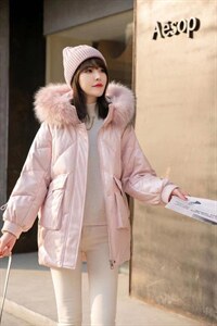 冬季新品，大毛领羽绒服，时尚女装图片