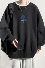 控78假两件毛衣男大码加绒针织衫男毛线衣M80274-P55加绒P70，男装针织衫/毛衣，电商A040