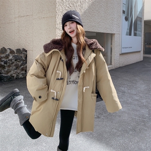 【】毛毛帽子牛角扣羽绒服5588-P365-K549图片
