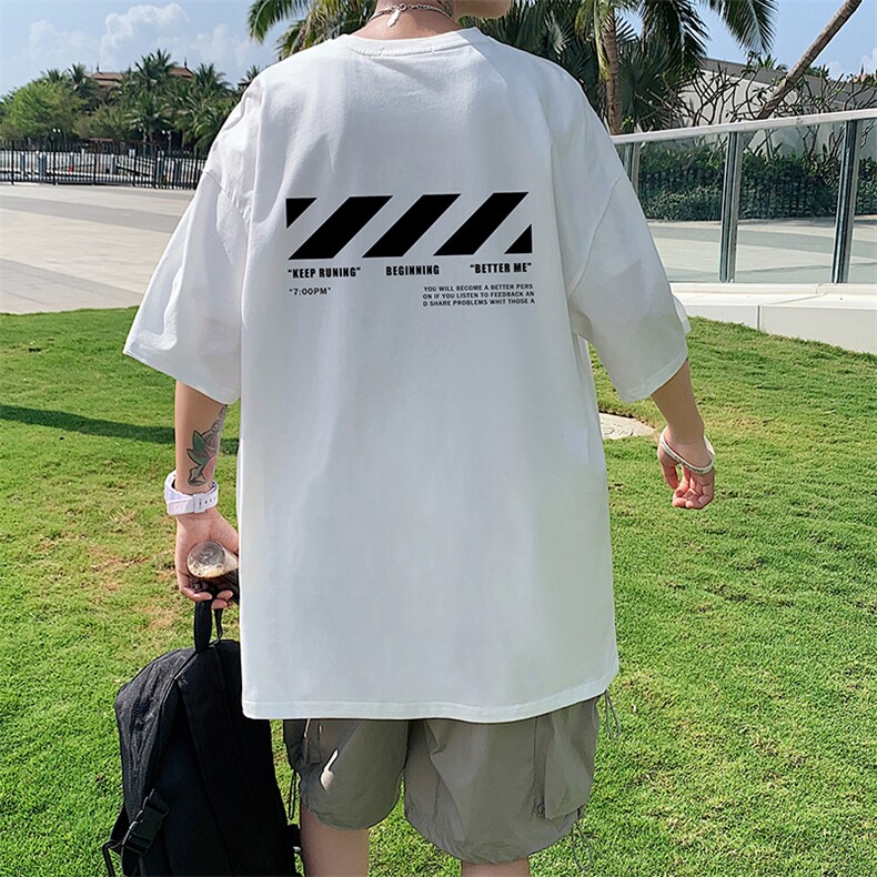 DX17128-P20纯棉短袖t恤男大码半袖打底衫宽松体恤衫港风,男装T恤,电商A040