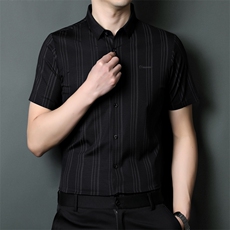 SQY9803男式2023年夏季新款百搭衬衫男短袖商务休闲衬衣男装P68，男装衬衫，电商B360
