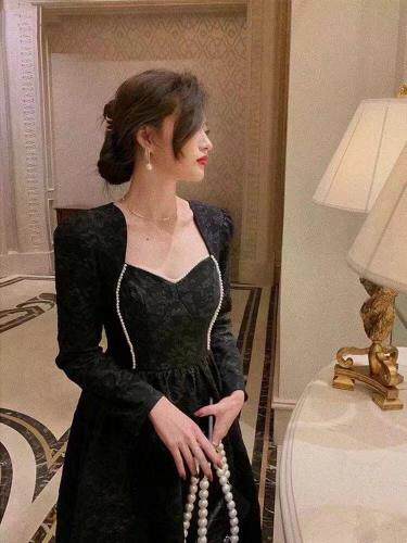 珍珠连衣裙，女装连衣裙，贻思茗