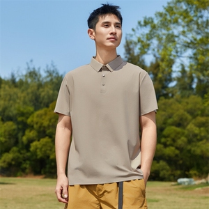 高端冰丝polo衫男士短袖T恤2025新款夏季宽松休闲衫PL12357-P35图片