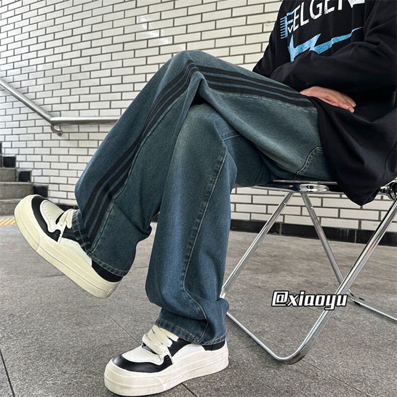 XZ616秋季新款巴黎神裤百搭经典织带牛仔裤TY2401P65控78,男装牛仔裤,星座512A（原616）
