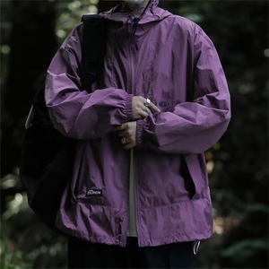 紫色防晒衣女款夏季薄款2025新款防紫外线宽松休闲工装防晒服外套,男装防晒衣,星座302B-3