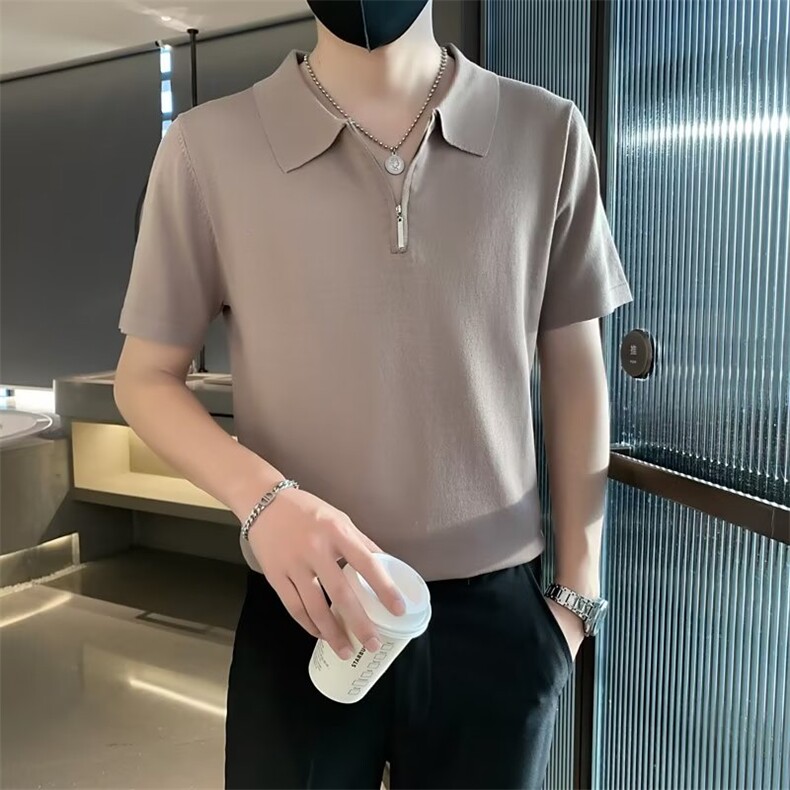 男纯色短袖时尚2023POLO衫百搭潮流青春流行TS317,男装T恤,星座1116A-2（原606A-1）