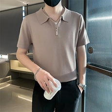 男纯色短袖时尚2023POLO衫百搭潮流青春流行TS317，男装T恤，星座1116A-2（原606A-1）