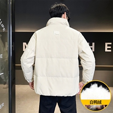 M862-P165标50%白鸭绒男士2025冬季羽绒服休闲夹克加厚外套，男装夹克，星座507A（原星座306B-2）