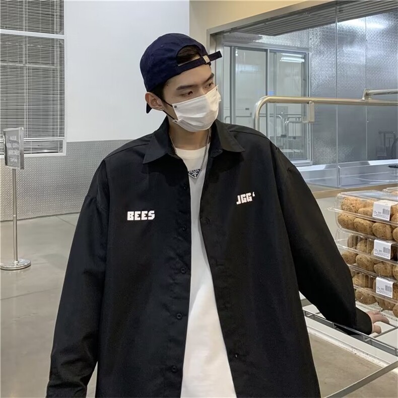 青春流行男标准简约原宿气质衬衫日常潮流新款C751P33,男装衬衫,星座1116-2