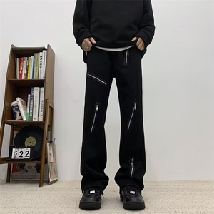 美式高街牛仔裤男韩版潮直筒裤子2024春季新款ins长裤RK1536-P41图片