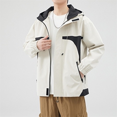 新款现货户外连帽夹克男冲锋衣外套JK810-P80，男装夹克，星座1204-3