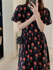 花朵连衣裙，女装连衣裙，欧妮卡蒂蔓