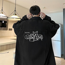 牛仔夹克男大码牛仔外套男茄克NJ77404-P60，男装工装外套，电商A040