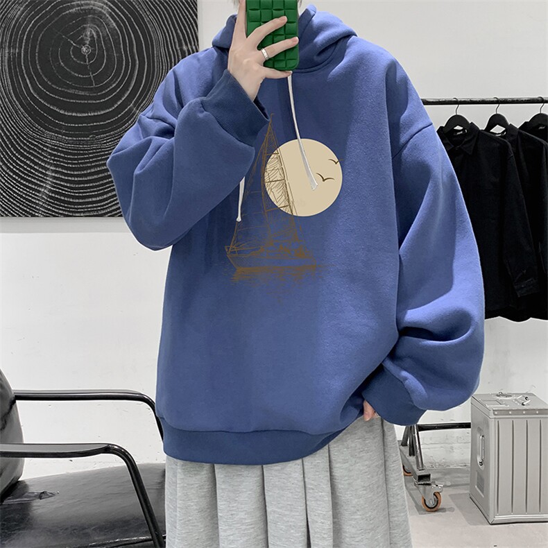 连帽卫衣男大码胖子帽衫大号运动服WY2409-P35,男装卫衣,电商A040