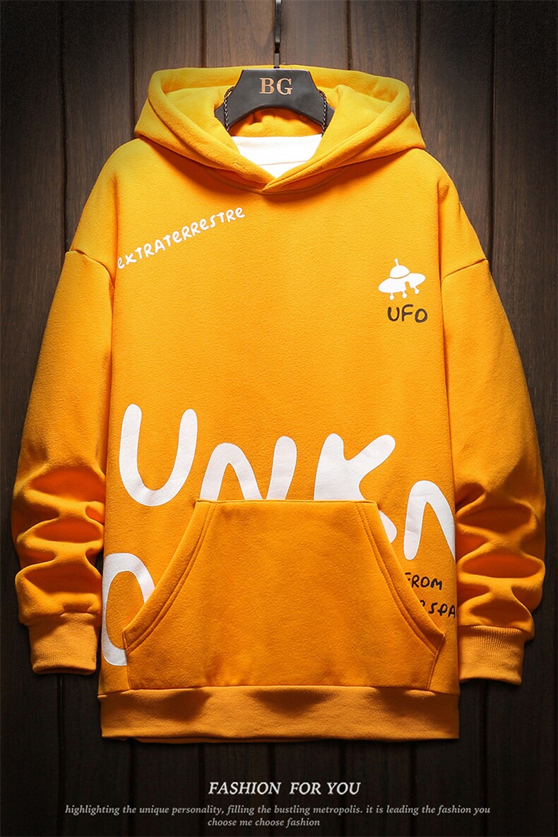 木板秋冬新款情侣连帽百搭潮印花卫衣宽松版男A090-WY50-P65限88,男装卫衣,电商A089-1