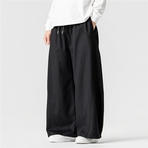 秋冬 大码日系弯刀工装裤休闲直筒阔腿裤港风男女风 K313/P60图片