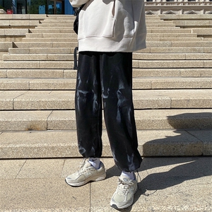 1港风大码长裤潮扎染渐变运动休闲裤男女同款九分K7269P45控69