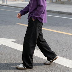 美式cleanfit杏色直筒牛仔裤男高街宽松百搭显瘦长裤潮YZ31-P45，男装牛仔裤，星座509