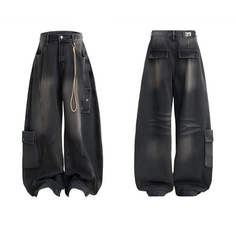 1506A/GJG10高品质0/P57美式廓形弯刀牛仔裤男女同款1，男装牛仔裤，星座1506A