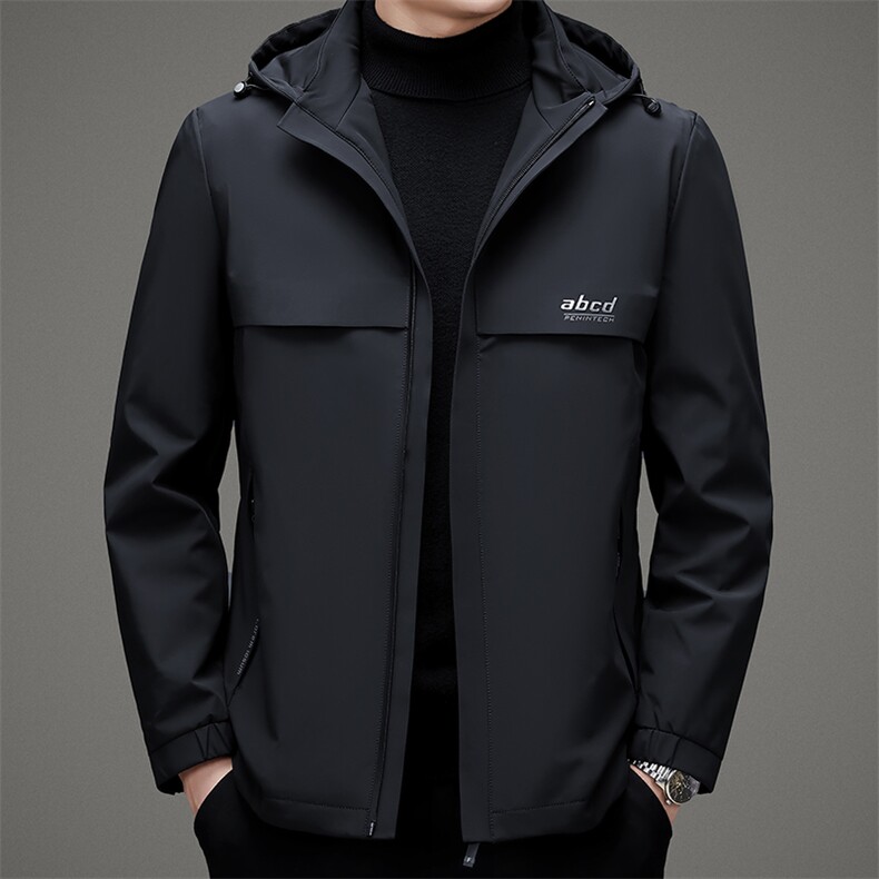 V1005钱塘2020-3羽绒服冬季鸭绒连帽男士冬季外套加厚P170,男装羽绒服,钱塘207-3