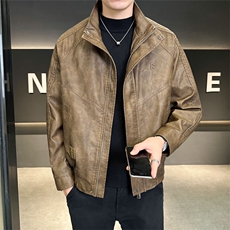 店主风2025秋季宽松皮衣男装外套夹克C317-J9966-P155，男装夹克，电商C317