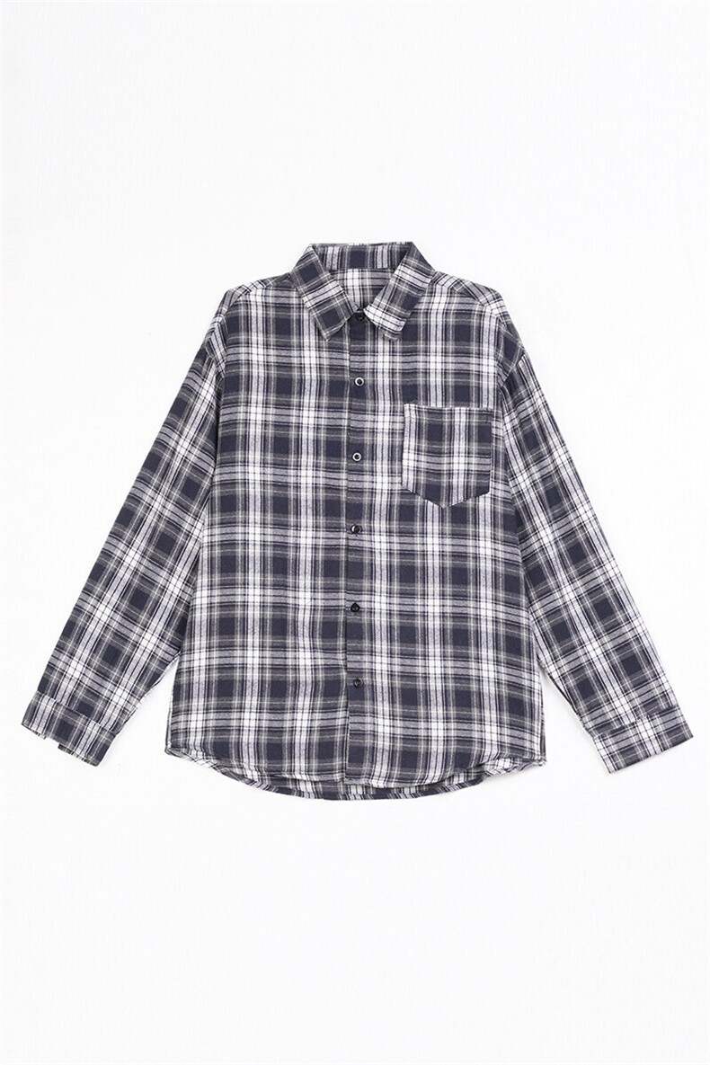 美式高街潮牌长袖衬衫潮流宽松休闲上衣A086-CS2222-P30,男装衬衫,电商基地A086