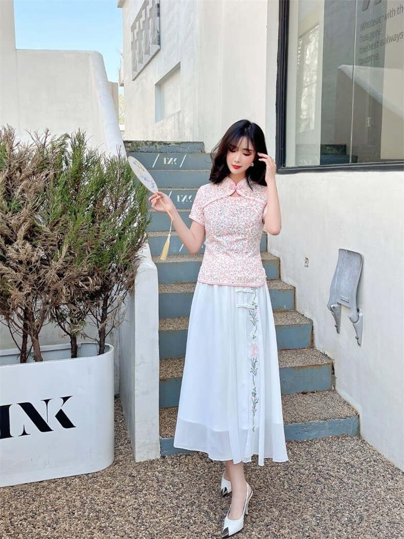 【现货】两件套旗袍，女装汉服/婚纱/旗袍/礼服，芷炫