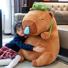趣味创意水豚毛绒玩具可爱卡皮巴拉玩偶大号公仔男女生日礼物