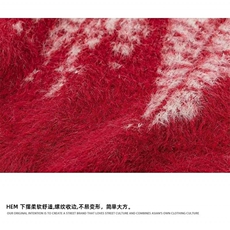 设计感潮流新中式盘扣软糯针织衫男女可穿时尚百搭渐变长袖毛衣，男装针织衫/毛衣，星座601-1
